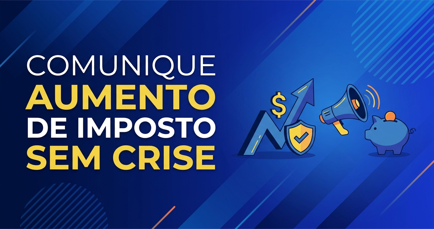 Como comunicar aumento de imposto sem crise?